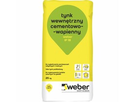 Zdjęcie: Tynk cementowo-wapienny weber IP 18 weber TP541 weber IP INTER PLUS  TP571 Zaprawa tynkarska.