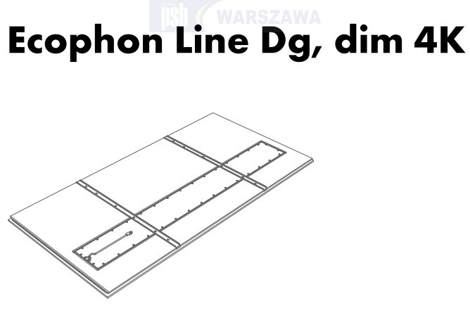 Zdjęcie: Ecophon Lighting systemy oświetleniowe Ecophon Line Lp Panel G35470530 G35470531
