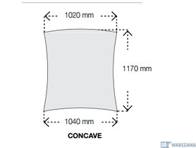Zdjęcie: Concave (boki wklęsłe) Optima Canopy CS 5442 Armstrong