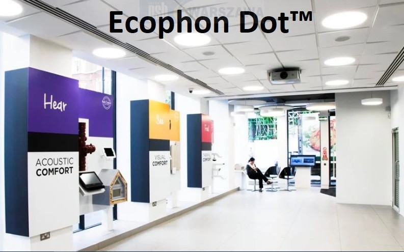 Zdjęcie: Ecophon Lighting systemy oświetleniowe Ecophon Dot Dg Panel  Line Lp Panel G35470302 45007100