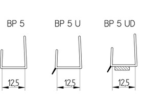 Zdjęcie: Listwa BP5 typu „J” do płyt g-k 12,5mm, dł. 3,0 mb (50szt.) jotka