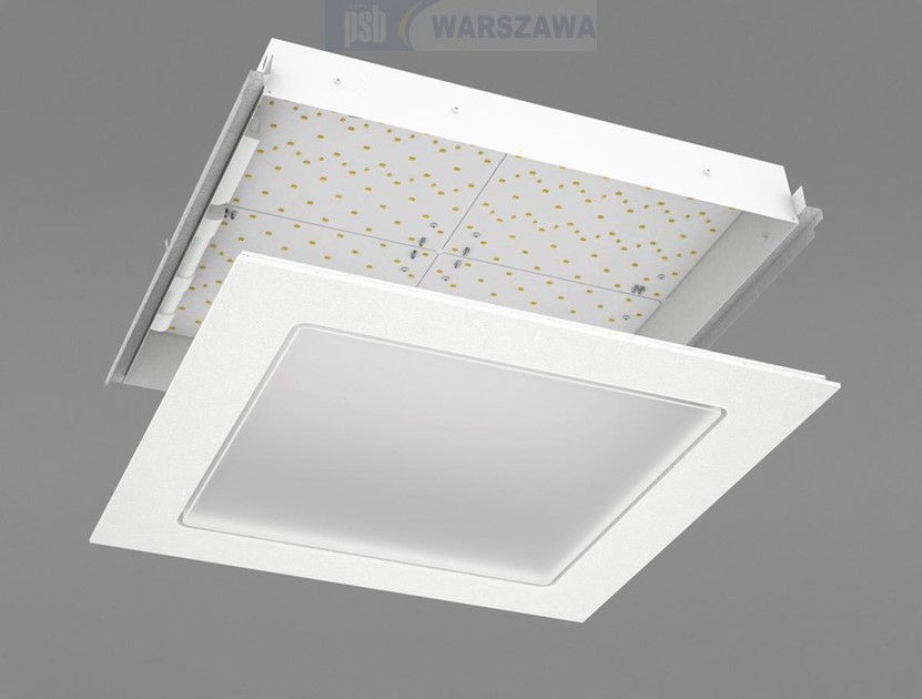 Zdjęcie: Ecophon Square 43 Dg Ds E kwadratowa lampa Lavanda