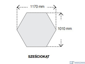Zdjęcie: Hexagon (sześciokąt) Optima CS5444 Canopy Armstrong