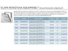 Zdjęcie: Rewizja wodoodporna AQUAPANEL antykorozyjna z powlekaną krawędzią KNAUF