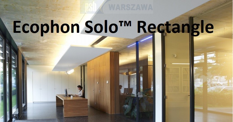 Zdjęcie: Ecophon Solo sufity wyspowe wszystkie rodzaje Białe / Czarne, wieszaki akcesoria