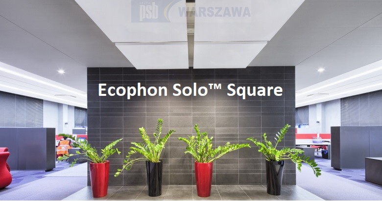 Zdjęcie: Ecophon Solo sufity wyspowe wszystkie rodzaje Białe / Czarne, wieszaki akcesoria